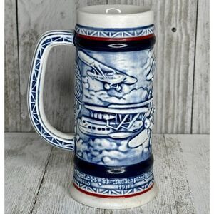 Vintage 1982 Avon Airplane Classics Mini Stein Tankard Ceramarte Brazil #80802